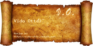 Vido Ottó névjegykártya
